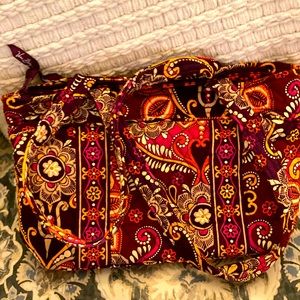 Vera Bradley orange purple shoulder bag